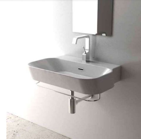 Lavabo lavandino da bagno cm 70x48 di Domus Falerii