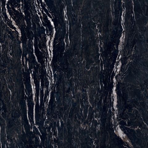 Piastrelle in gres porcellanato effetto marmo opaco Titanium black della collezione Sensi gems di Abk 120x120 cm - 9mm