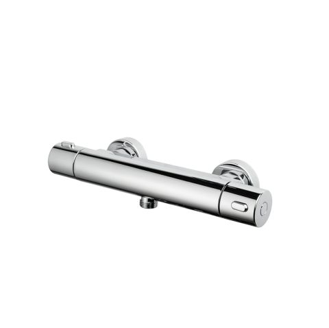 Miscelatore termostatico per doccia esterno. Senza dotazione asta saliscendi.