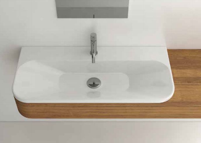 Lavabo lavandino da bagno cm 85X42 di Domus Falerii