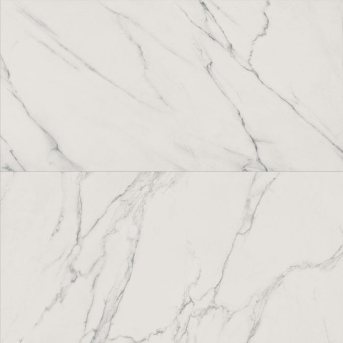 Piastrelle in gres porcellanato effetto marmo statuario Opaco Mat della collezione Sensi di Abk-80x160 cm - 9mm