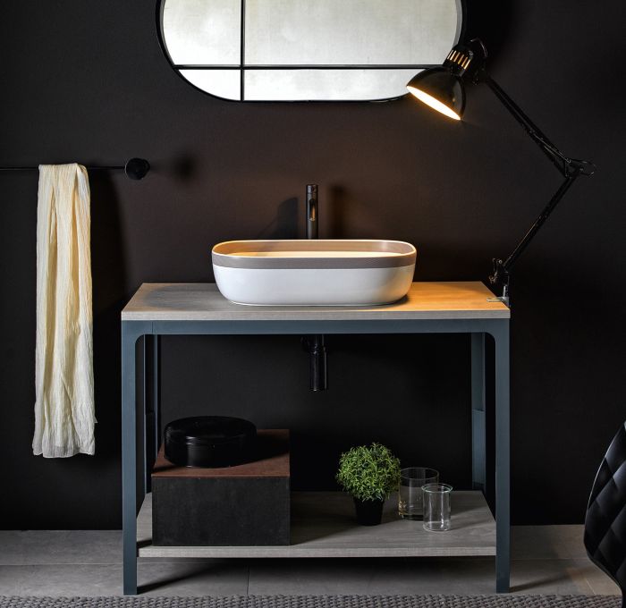 Console da bagno L100 della collezione Able di Scarabeo