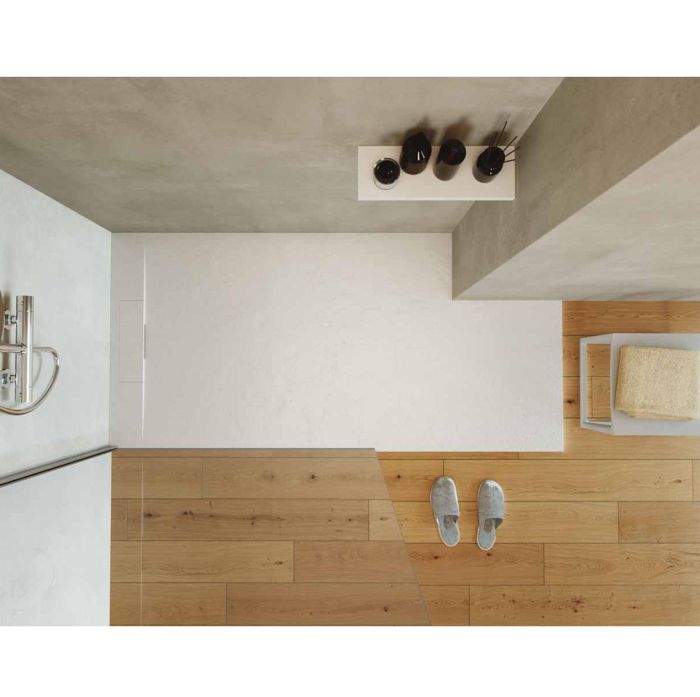 piatto doccia in marmo resina ardelux bianco della collezione Hous