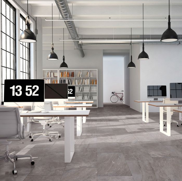 Gres porcellanato effetto pietra cemento della collezione Aspen di Hous