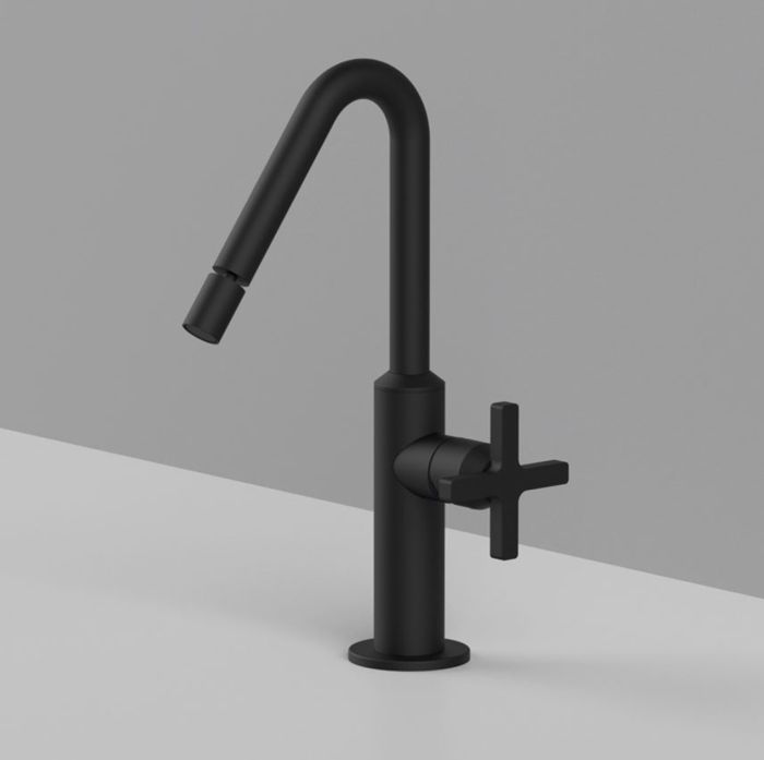 Miscelatore monocomando bidet canna media senza salterello e scarico