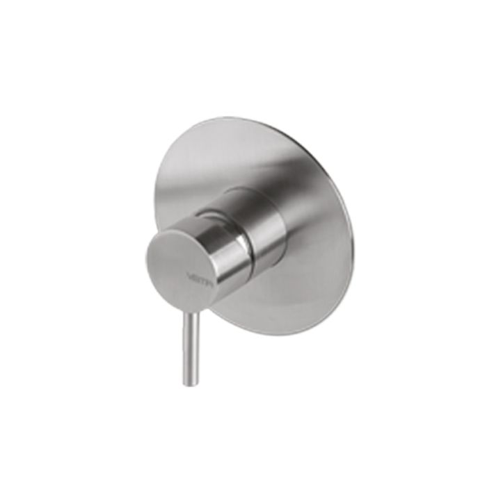 Miscelatore monocomando doccia da incasso completo di corpo incasso in acciaio inox timber steel di Vema