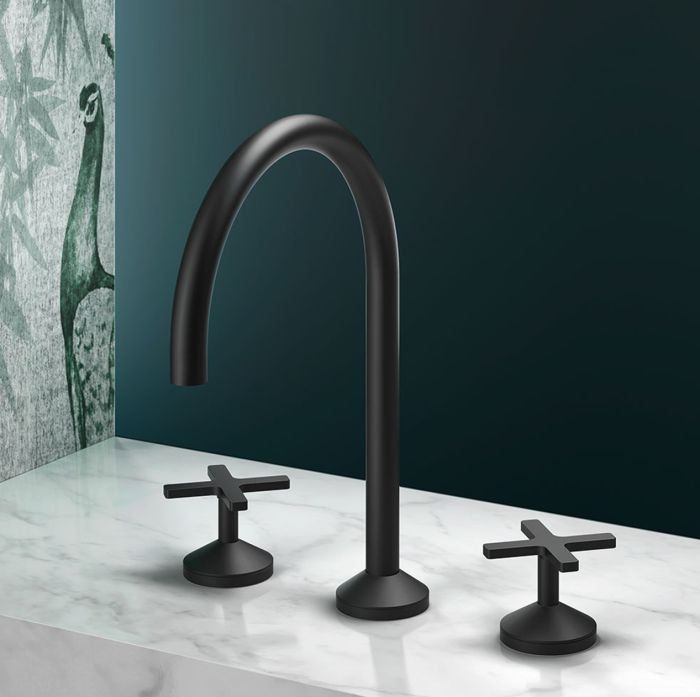 Rubinetto per lavabo a 3 fori da piano della collezione Hugò di Geda
