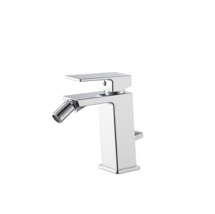 Miscelatore monocomando per bidet con scarico da 1”1/4 in acciaio inox cromo Lys di Vema