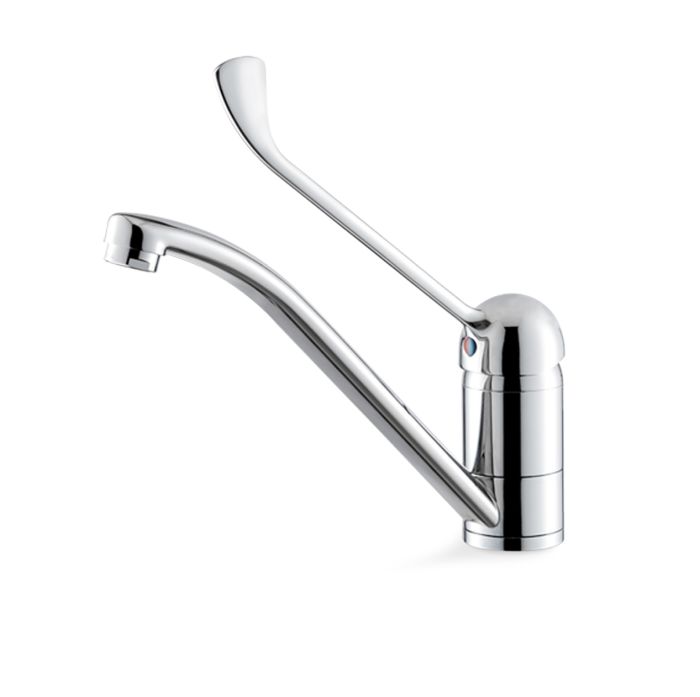 Miscelatore monocomando per lavello cucina con leva clinica e canna girevole della collezione Venezia di Vema