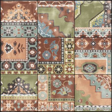 Gres porcellanato tutta massa ABK Play Carpet Mix Multicolor opaco 20x20 SP 8,5