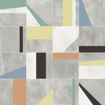 Gres porcellanato tutta massa ABK Play Edge Mix Multicolor opaco 20x20 SP 8,5