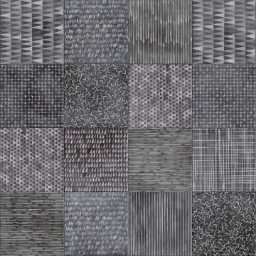 Gres porcellanato tutta massa ABK Play Etno Mix Scuro opaco 20x20 SP 8,5