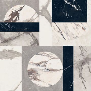 Gres porcellanato tutta massa ABK Sensi Up Intarsia lucido 120x120 SP9