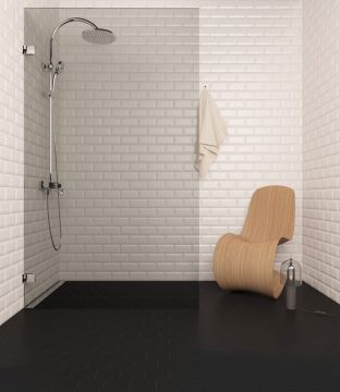 Piastrelle da rivestimento rettangolari Effetto Ceramica 7,5x15 SP6-9mm Opaca Collezione Milano Colore Bianco