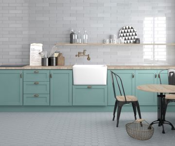 Piastrelle da rivestimento rettangolari Effetto Ceramica 7,5x30 SP9mm Lucido Collezione Murano Colore Grigio Perla
