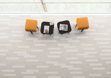 Piastrelle da rivestimento Gres Porcellanato 6,5X40,2 SP9mm Opaco Collezione Listo Colore Avorio