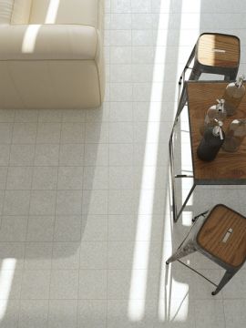 Piastrelle da rivestimento Gres Porcellanato 20x20 SP9mm Opaco Collezione Grani Colore Bianco
