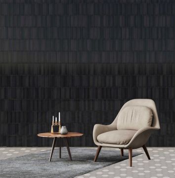 Piastrelle da rivestimento rettangolari Effetto Ceramica 6,5x20 SP9mm Lucido Collezione Babele Colore Lava