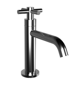 Miscelatore lavabo con cartuccia tradizionale e piletta clic-clac. Collezione TIME2020 T CROSS di Bongio