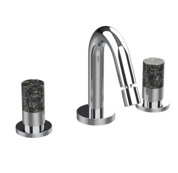 Gruppo bidet tre fori con piletta clic-clac. Collezione AQUA / AQUAMARBLE di Borgio