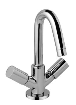 Monoforo lavabo con piletta clic-clac. Collezione AQUA / AQUAMARBLE di Borgio