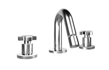 Gruppo bidet tre fori con piletta clic-clac. Collezione TIME2020 ALBOR di Bongio