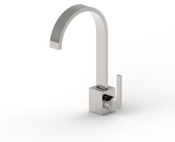 Miscelatore lavabo con piletta clic/clac. Collezione DOMINO.Q di Borgio