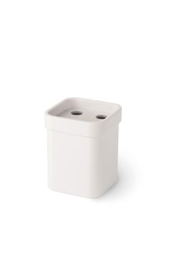 Portaspazzolini in melammina Collezione Grela di Lineabeta Alluminio Verniciato