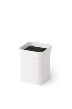 Portaspazzolini in melammina Collezione Grela di Lineabeta Alluminio Verniciato
