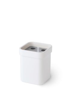Portaspazzolini in melammina Collezione Grela di Lineabeta Acciaio Inox