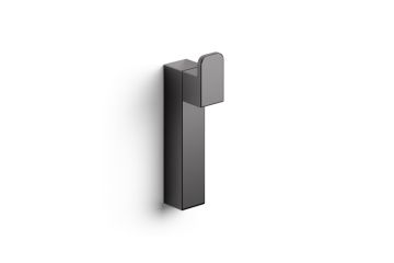 Appendino a L Collezione Grela di Lineabeta Acciaio Inox Nickel Nero
