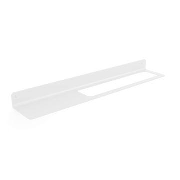 Supporto con mensola con foro a DX Collezione Saeta di Lineabeta Alluminio Verniciato Bianco 634mm