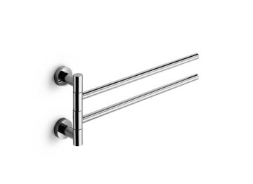 Portasalviette doppio snodato Collezione Baketo di Lineabeta Ottone Cromato