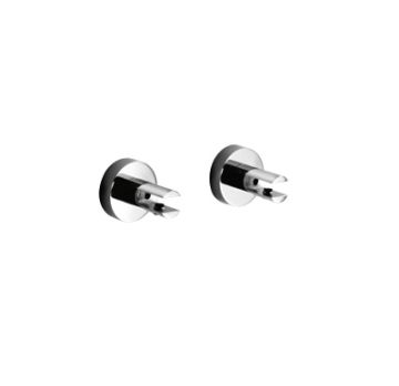 Coppia supporti mensola Collezione Baketo di Lineabeta Ottone Cromato