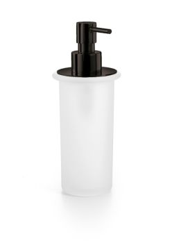 Dosasapone 200 ml Collezione Baketo Vetro Acidato Ottone Verniciato Nero