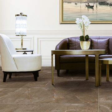 Piastrelle Gres porcellanato effetto marmo opaco Armani Marrone 60x60 SP 10mm