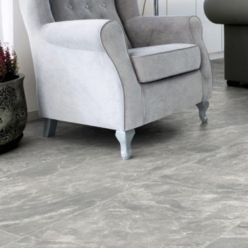 Piastrelle Gres porcellanato effetto marmo opaco Bardiglio Grigio 60x60 SP 10mm