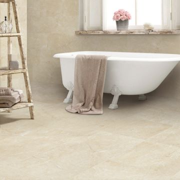 Piastrelle Gres porcellanato effetto marmo opaco Marfil crema 60x60 SP 10mm