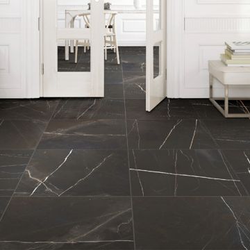 Piastrella effetto marmo opaco Sahara Noir Hous 120x60 cm Sp 10mm