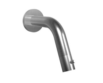 Miscelatore lavabo incasso 180 mm. in acciaio spazzolato 316 con cartuccia progressiva inclusa nella bocca Collezione Inox316 Time 2020 di Bongio