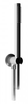 Set doccia duplex con erogazione in acciaio spazzolato 316. Collezione TIME2020 WELLNESS di Bongio