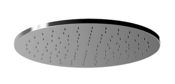 Soffione doccia tondo ø 225 mm in acciaio spazzolato 316, ispezionabile. Collezione TIME2020 WELLNESS di Bongio