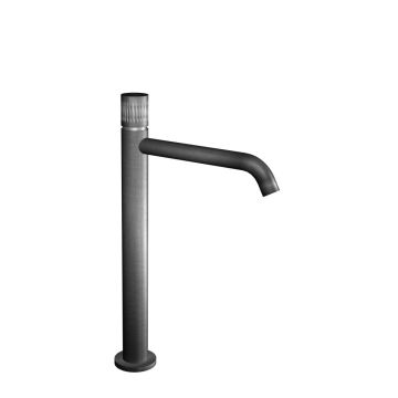 Miscelatore lavabo alto con bocca lunga in acciaio spazzolato 316 e cartuccia tradizionale Collezione Inox316 Time 2020 di Bongio