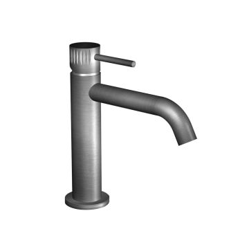 Miscelatore lavabo in acciaio spazzolato 316 con cartuccia tradizionale Collezione Inox316 Time 2020 di Bongio