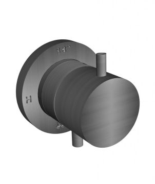 Termostatico incasso coassiale in acciaio spazzolato 316 Collezione Inox316 Time 2020 di Bongio