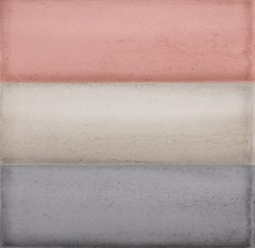 Piastrelle da rivestimento rettangolari Effetto Ceramica 6,5x20 SP9mm Lucido Collezione Babele Insieme 01 Mix Colori Rose-Sabbia-Cenere