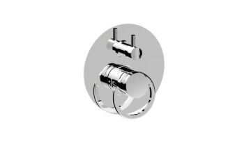 Miscelatore incasso doccia con deviatore meccanico a 2 uscite. Collezione LINEA BY AC di Bongio
