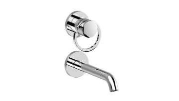 Miscelatore lavabo incasso con bocca completo di connessione incasso. Collezione LINEA BY AC di Bongio