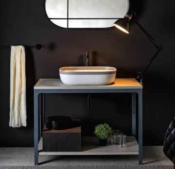 Console da bagno L100 della collezione Able di Scarabeo
