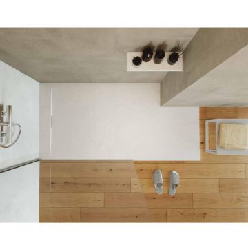 piatto doccia in marmo resina ardelux bianco della collezione Hous